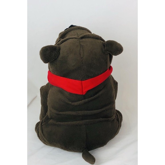 Dan Dee Collector’s Choice Brown Bulldog‎ 13” Plush Red Heart Stuffed Animal Toy - Picture 4 of 6